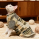 Теплый свитер для котов PawsMundo Green, XL, 38 см, 39 см, 22 см