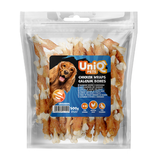 Ласощі для собак UniQ PETS Курка на кальцієвих кістках 500 г UniQ PETS