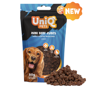 Лакомство для собак UniQ PETS Мини кубики из говядины UniQ PETS