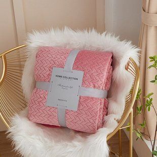 Плед для домашніх тварин Soft Warm Fluffy Pet Blanket, Bright Pink Derby