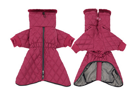 Теплая зимняя одежда для собак Wan Talk Winter Warm High Collar Dog Bordo Clothes с высоким воротником Wan talk
