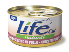 Консерви для котів LifeNatural Куряче філе з шинкою LifeNatural
