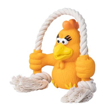 Іграшка для собак Quapas! Dog Toy Fun Chicken with rope Quapas!