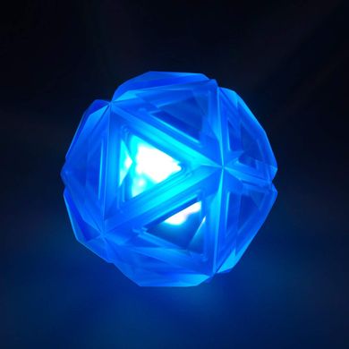 М'ячик для собак, що світиться Diamond Shape Elastic Squeaky Dog Ball з пищалкою Derby