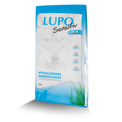 Гипоаллергенный сухой корм Lupo Sensitiv 20/8 для менее активных собак Markus-Muhle