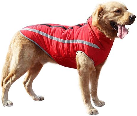 Світловідбиваюча водонепроникна спортивна куртка на флісі для собак