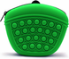 Силіконова сумка для ласощів собак Qinzcp Decompression з блискавкою і зажимом, Зелений