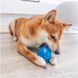 Светящийся мячик для собак Diamond Shape Elastic Squeaky Dog Ball с пищалкой, Синий