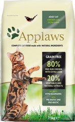 Applaws Chicken with Lamb беззерновой корм для кошек + пробиотик Applaws