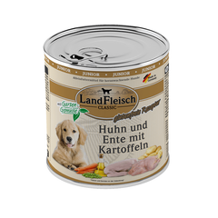 LandFleisch консерви для цуценят з куркою, качкою та картоплею LandFleisch