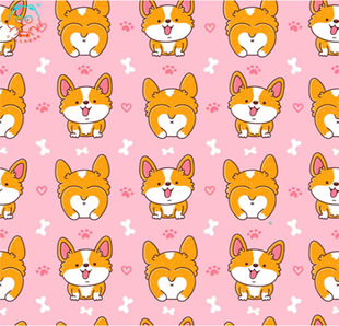 Плед для собак и котов Pelushka One Layer Print Pet blanket, Cute Corgi Pelushka