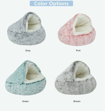 Плюшева лежанка Люпосанчик Green Plush Pet Bed для котів і собак Люпосанчик
