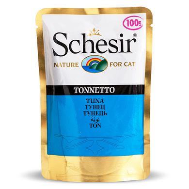 Вологий корм для котів Schesir Tuna з тунцем в желе Schesir