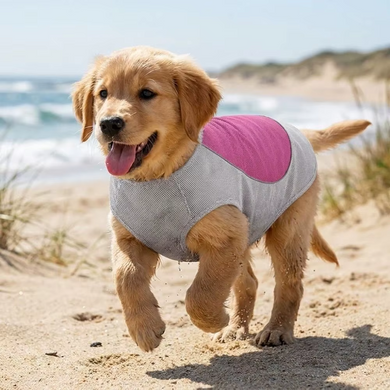 Летняя охлаждающая одежда для собак Derby Summer Dog Cooling Clothes, Grey-Pink Derby