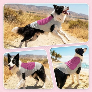 Летняя охлаждающая одежда для собак Derby Summer Dog Cooling Clothes, Grey-Pink Derby