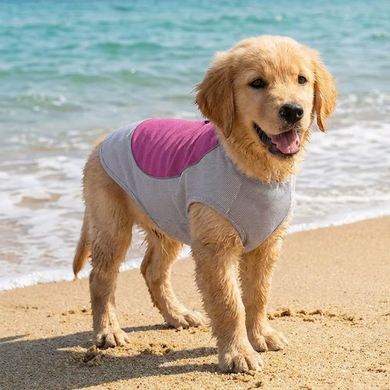 Летняя охлаждающая одежда для собак Derby Summer Dog Cooling Clothes, Grey-Pink Derby