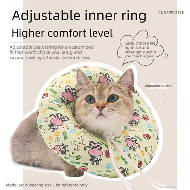 Мягкий воротник для кошек и небольших собак Hongrong Pet Recovery Collar - Pink Strawberry