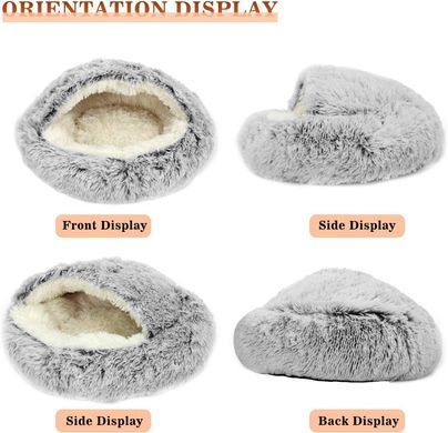Плюшева лежанка Люпосанчик Green Plush Pet Bed для котів і собак Люпосанчик