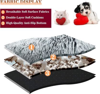 Плюшева лежанка Люпосанчик Green Plush Pet Bed для котів і собак Люпосанчик