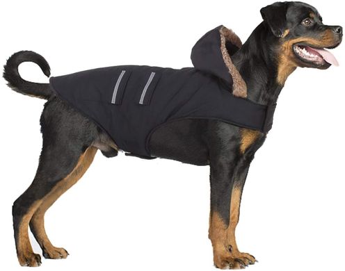 Товста флісова куртка BWOGUE з капюшоном для собак
