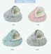Плюшева лежанка Люпосанчик Green Plush Pet Bed для котів і собак, 2XL, d - 120 см