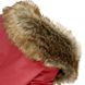 Демісезонна куртка з хутряним коміром для собак, S, 20 см, 32 см