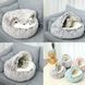 Плюшева лежанка Люпосанчик Green Plush Pet Bed для котів і собак, 2XL, d - 120 см