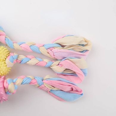 Жувальна іграшка для собак Derby Ribbed bone with cotton rope Derby