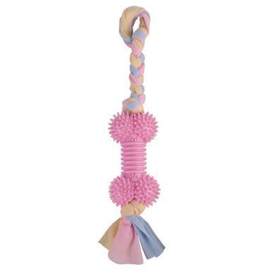 Жувальна іграшка для собак Derby Ribbed bone with cotton rope Derby