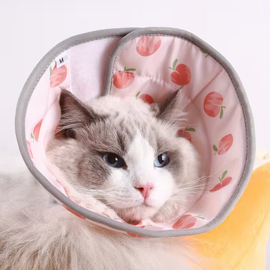 М'який ветеринарний комір для котів Light Pink Peach