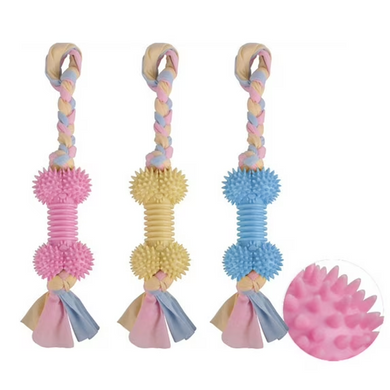 Жувальна іграшка для собак Derby Ribbed bone with cotton rope Derby