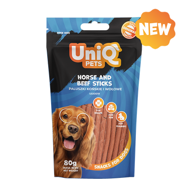 Лакомство для собак UniQ PETS Стики из конины и говядины UniQ PETS