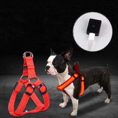 Светодиодная шлейка для собак, заряжаемая от USB Derby