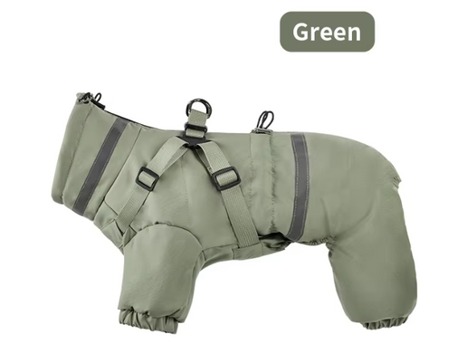 Теплый комбинезон для собак V.PET.B.R. Dog Apparel C837 Army Green V.PET.B.R