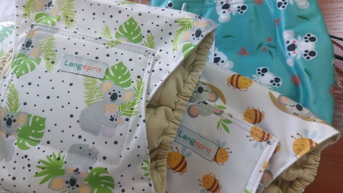 Набір багаторазових підгузків для собак Langsprit Worry-Free Bag, 3шт.