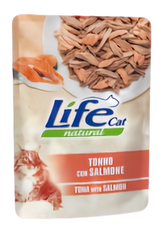 Влажный корм для котов LifeNatural Тунец с лососем (tuna with salmon), 70 г LifeNatural