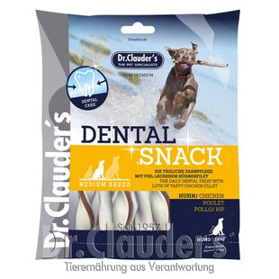 Ласощі для собак середніх порід Dr.Clauder´s Dental Snack Chicken - Medium Breed з куркою Dr.Clauder's