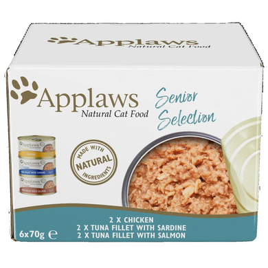 Набір консерв для котів похилого віку Applaws Senior Selection Multipack, 6х70g Applaws