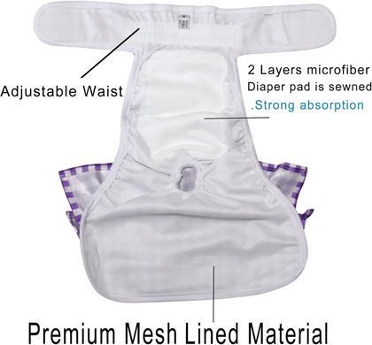 Многоразовый подгузник для сук Dog Ladies Diapers 03
