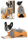Комбинезон для собак LOVEPET Velvet Fleece Jumpsuit, Orange Grey, M, 30 см, 41 см, 29 см
