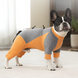 Комбинезон для собак LOVEPET Velvet Fleece Jumpsuit, Orange Grey, M, 30 см, 41 см, 29 см
