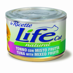 Консерва для котів LifeNatural Тунець з фруктовим міксом (tuna with fruit mix), 150 г LifeNatural