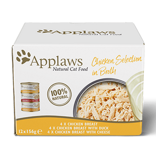 Набор консерв для котов Applaws Chicken Selection in Broth, 12x156g Applaws