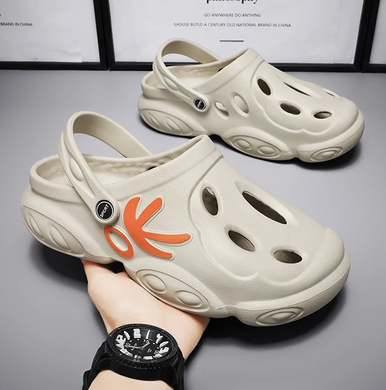 Мужские сабо Khaki & orange OK