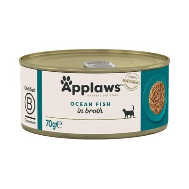 Консерви для котів Applaws Ocean Fish in Broth з океанічною рибою Applaws