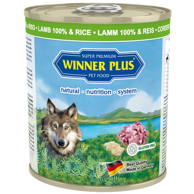 Консервы для собак с ягнёнком и рисом Winner Plus