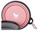Складная силиконовая миска для собак Rest-Eazzzy Collapsible Bowls for Travel, Розовый, 1 л