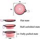 Складная силиконовая миска для собак Rest-Eazzzy Collapsible Bowls for Travel, Розовый, 1 л
