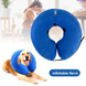 Защитный надувной ошейник для собак Derby Protective Inflatable Dog Cone Collar Blue, XS, 12-20 см