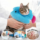 Мягкий воротник для кошек и небольших собак Polelong Soft Fish-shaped Pet Collar, Blue, S, 15-19 см